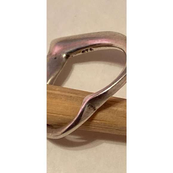 Silver Open Heart Pendant Charm - Picture 3 of 3